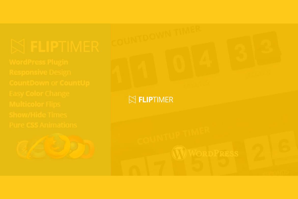 FlipTimer - jQuery Countdown Timer WordPress Plugin FlipTimer jQuery Countdown Timer WordPress Plugin