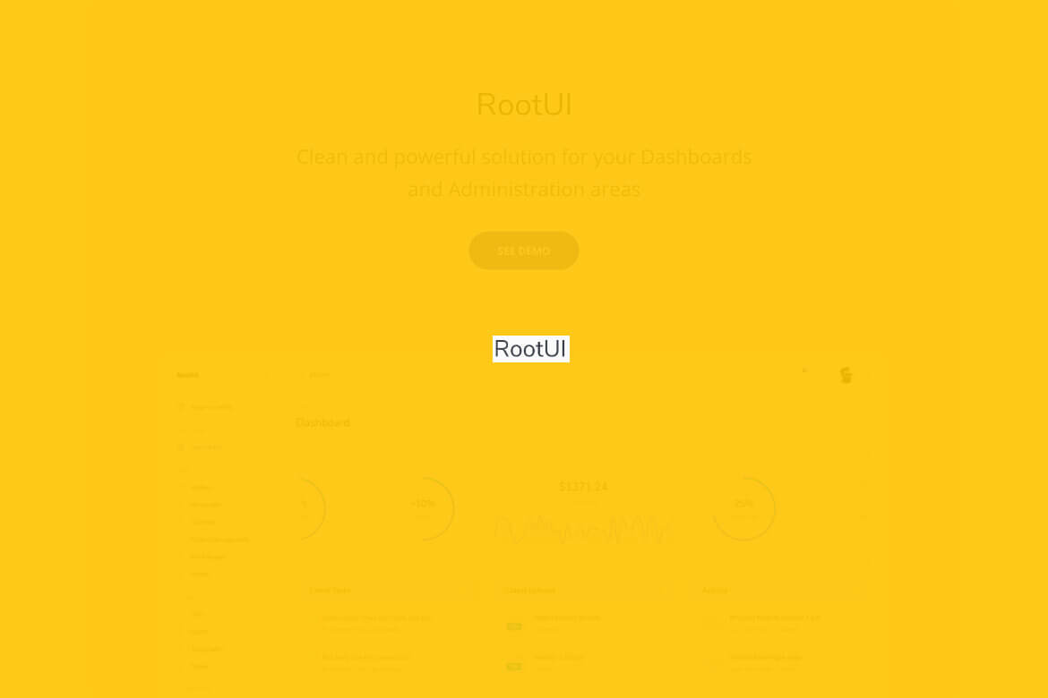Rootui React Admin Dashboard